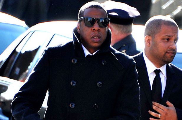 Jay Z at Heavy D Funeral