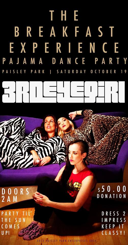 Prince Pajama Party at Paisley Park "The Breakfast Experience" on Saturday, October 19, 2013 @3rdeyegirl