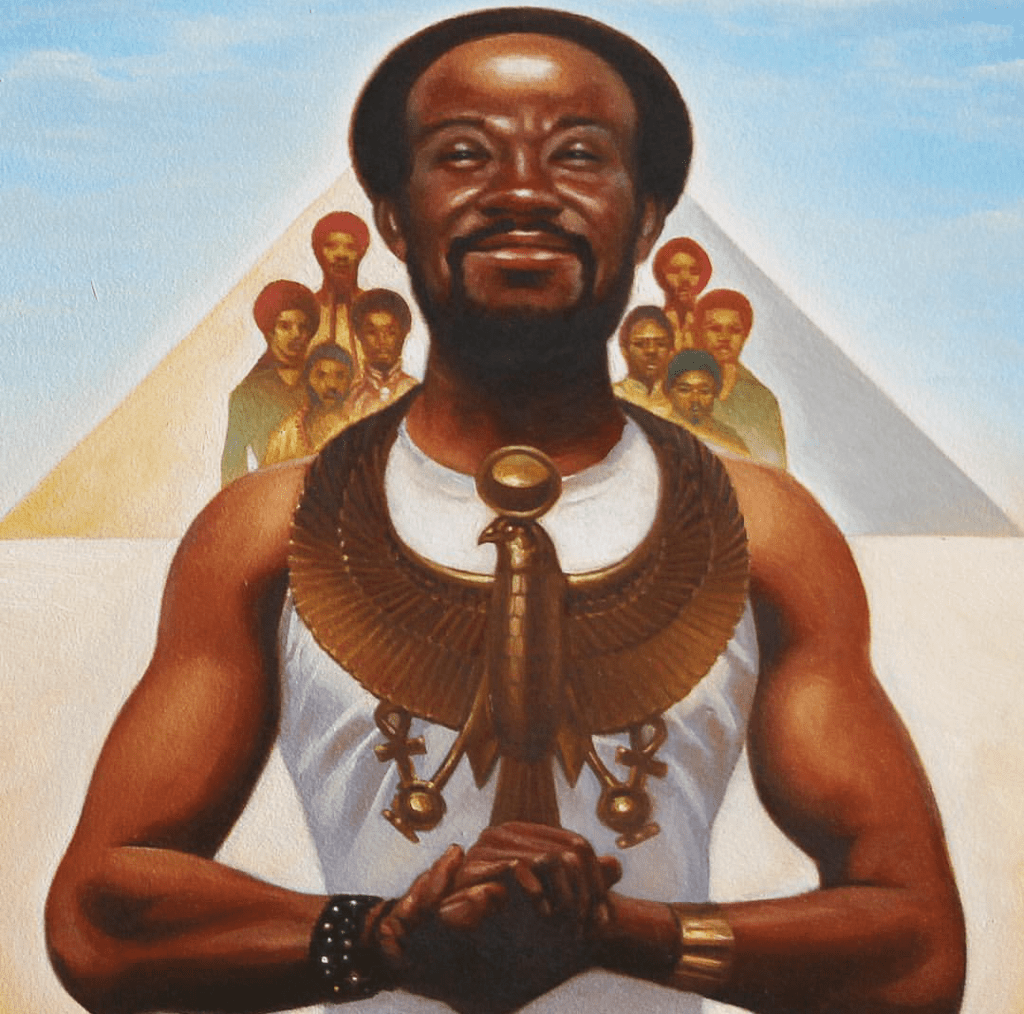 Maurice White painting by Kadir Nelson