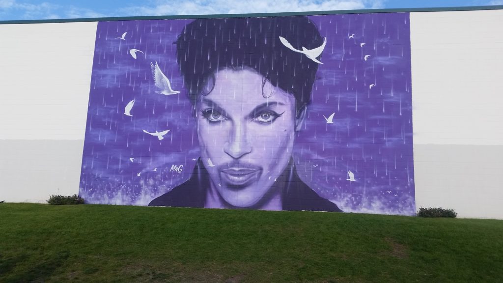 Prince Mural at Chanhassen Cinema in Chanhassen, Minnesota
