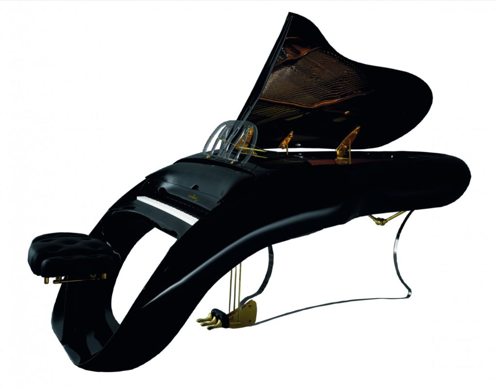 The model of piano that Prince has at Paisley Park.