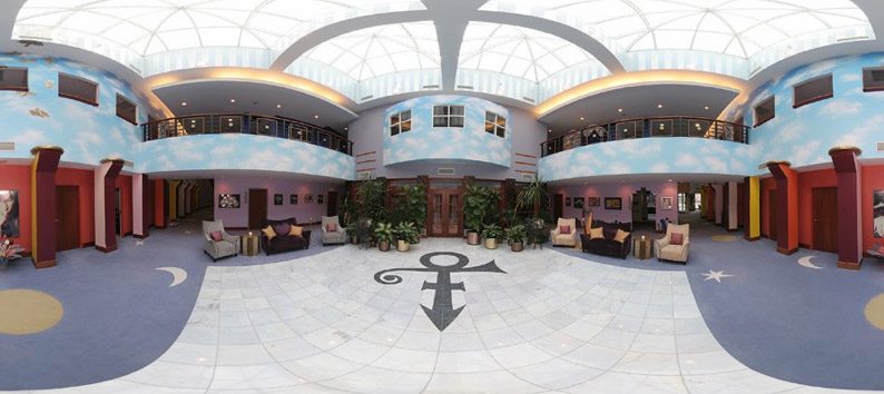 The location of Prince's urn inside Paisley Park.